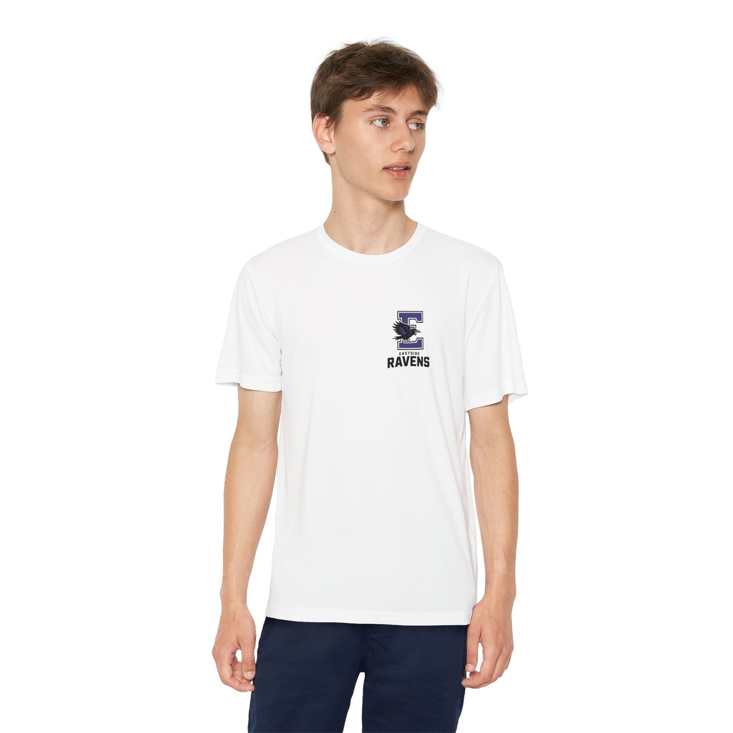 Ravens Moisture-Wicking Youth Small Logo Tee