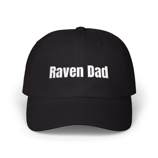 Raven Dad Embroidered Classic Dad Cap