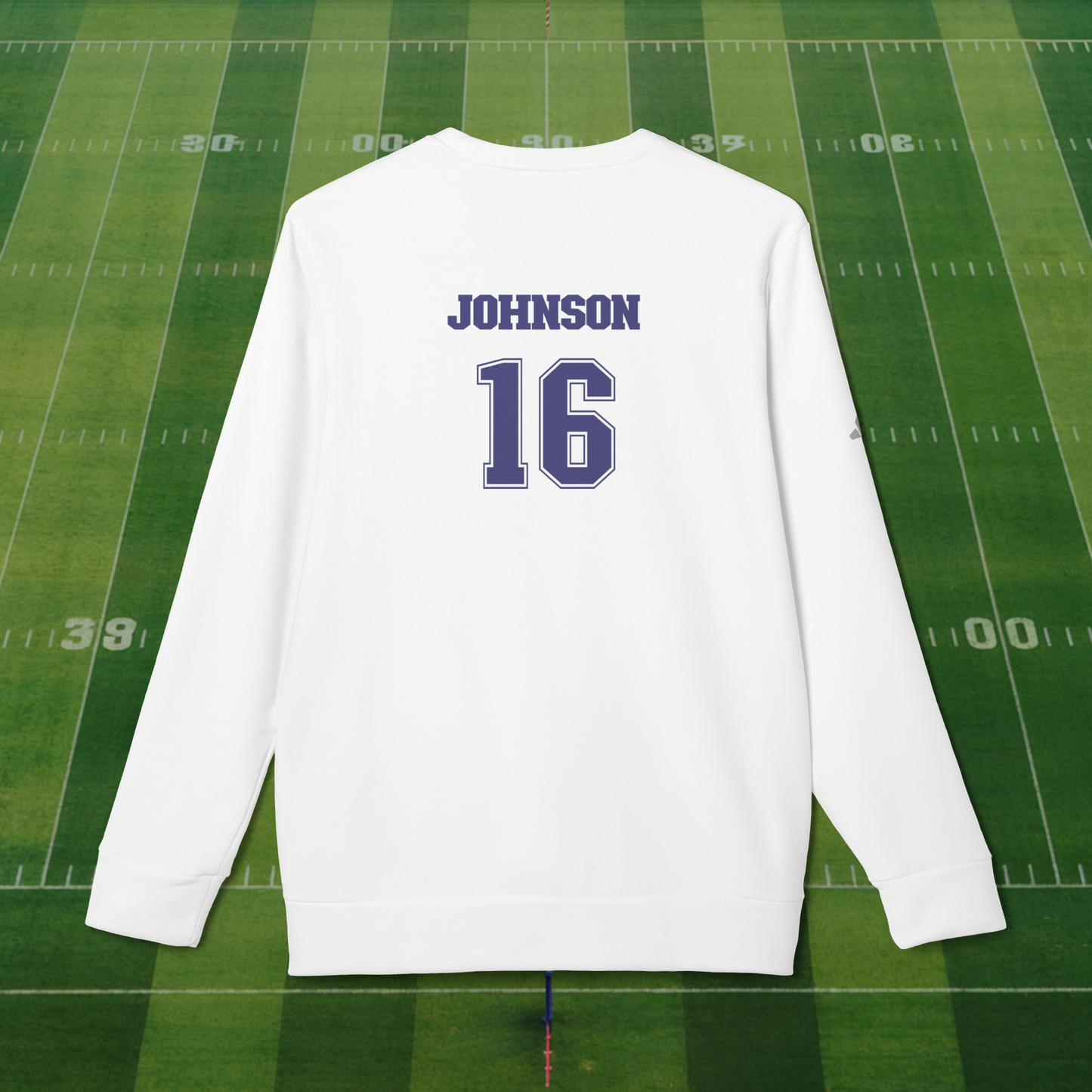 Ravens *Personalized* Player adidas Fleece Crewneck Sweatshirt